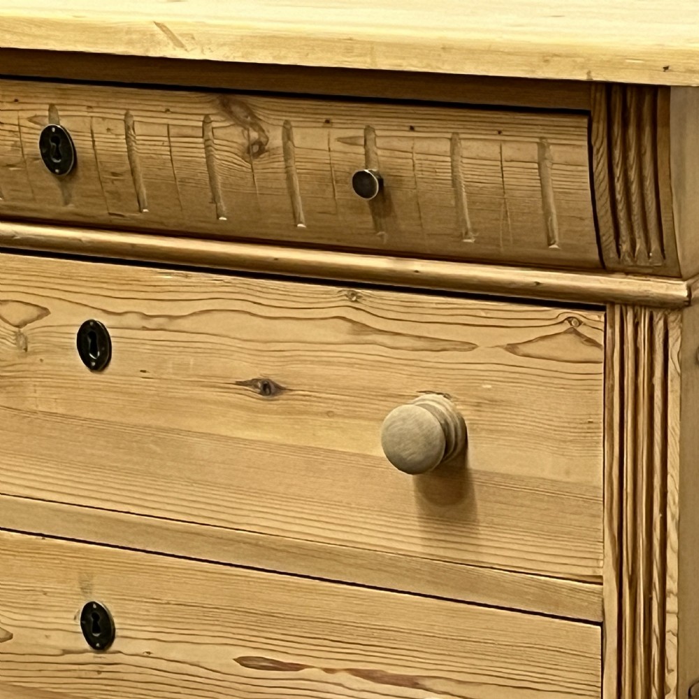 Danish Antique Pine Chest Of Drawers View VIII