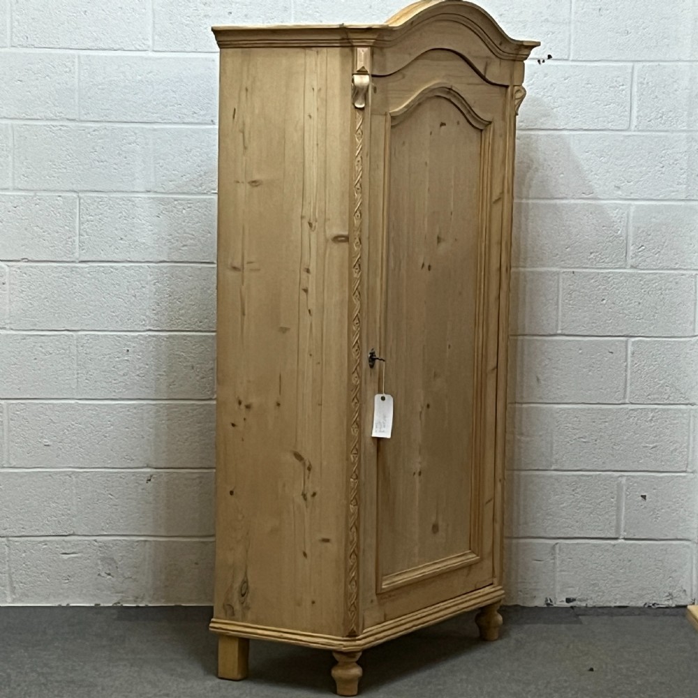 Large Antique Pine Arched Top Cupboard View III