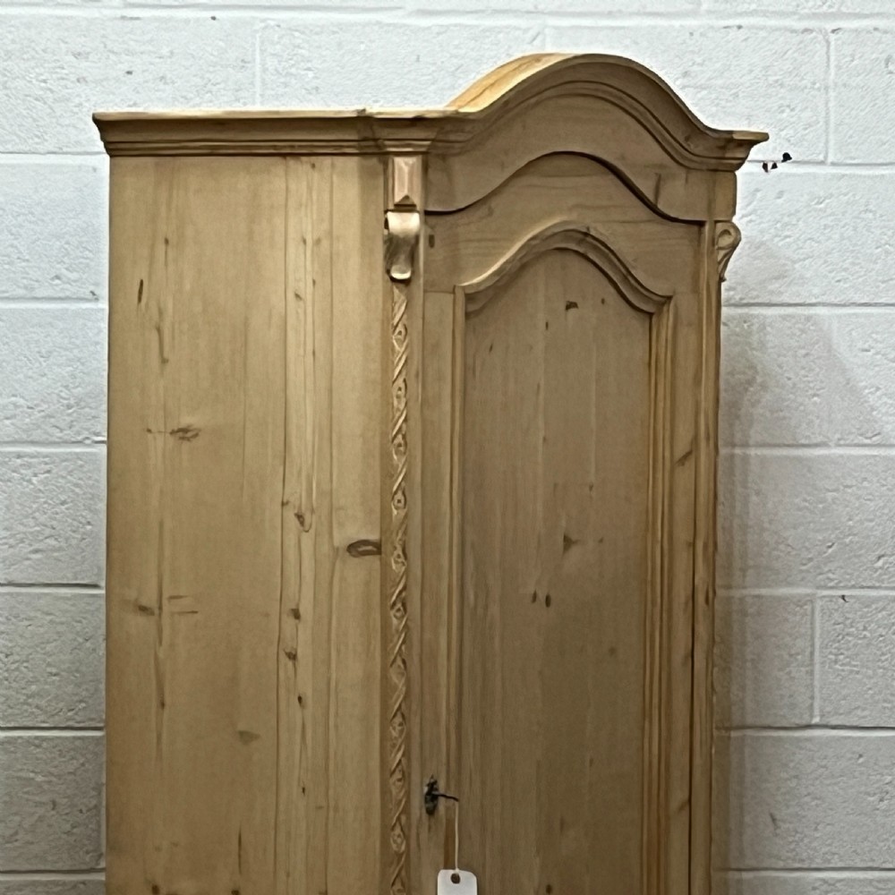 Large Antique Pine Arched Top Cupboard View VII