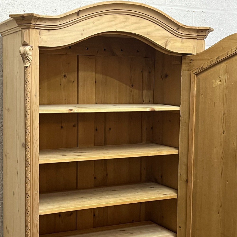 Large Antique Pine Arched Top Cupboard View VIII