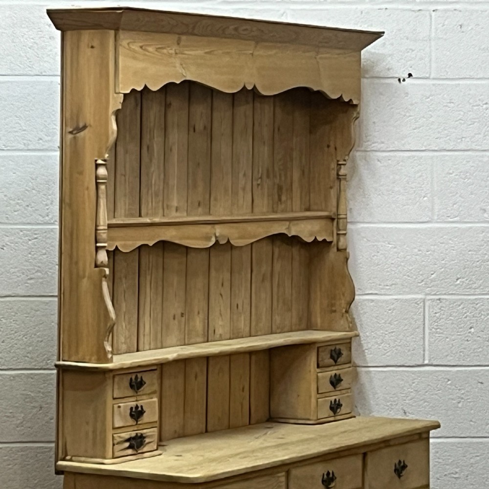 Beautiful Edwardian Pine Welsh Dresser With Drawers View V