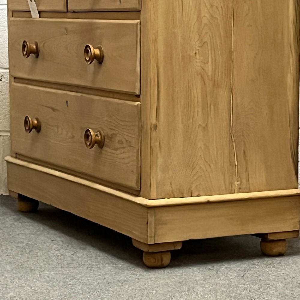 Large Edwardian Pine Dressing Chest With Swivel Mirror View VII