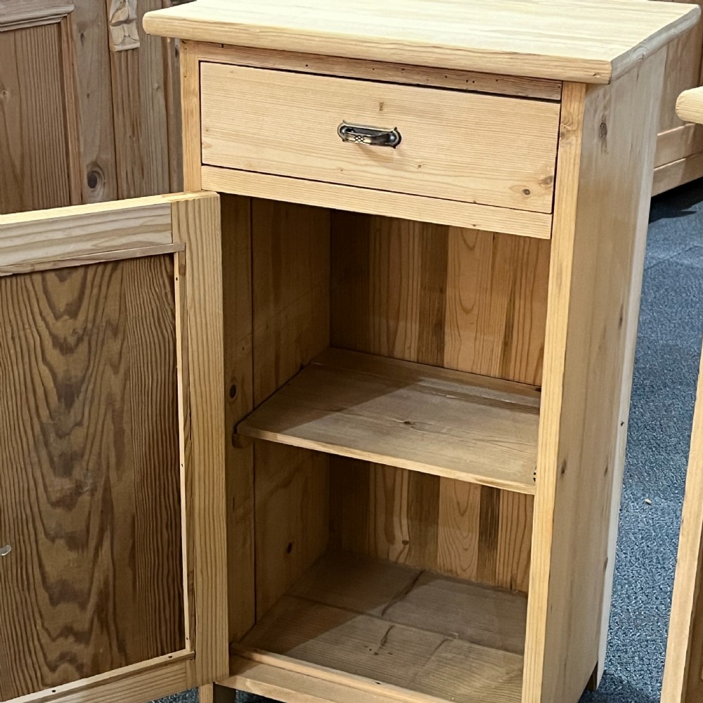 Pair Of Antique Pine Bedside Cupboards View IV