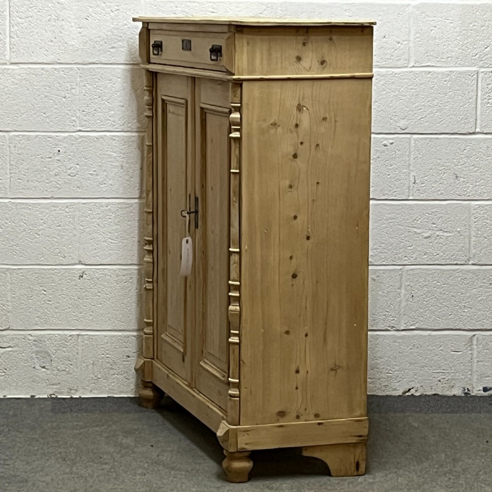 Large Old Pine School Cupboard View IV