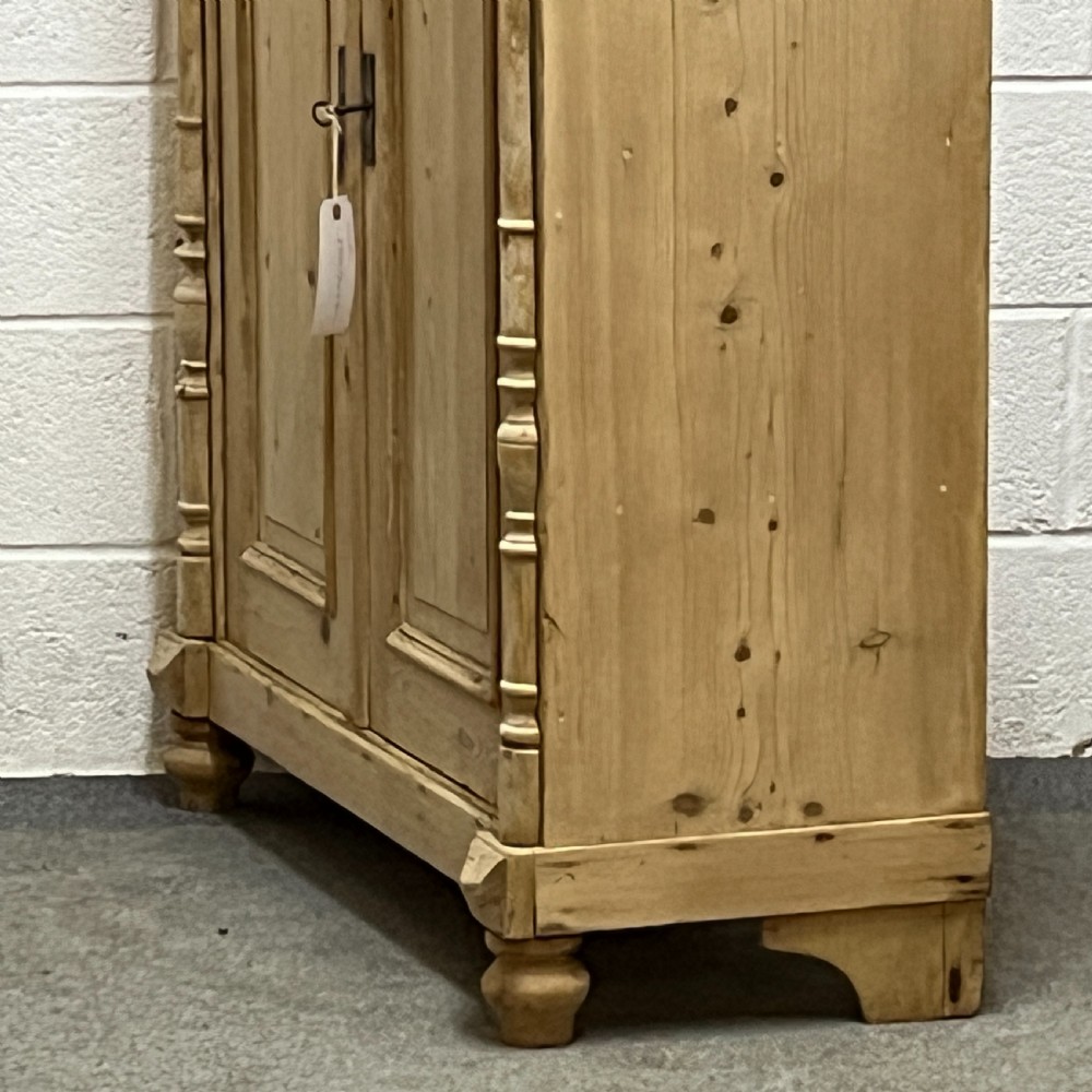 Large Old Pine School Cupboard View VI