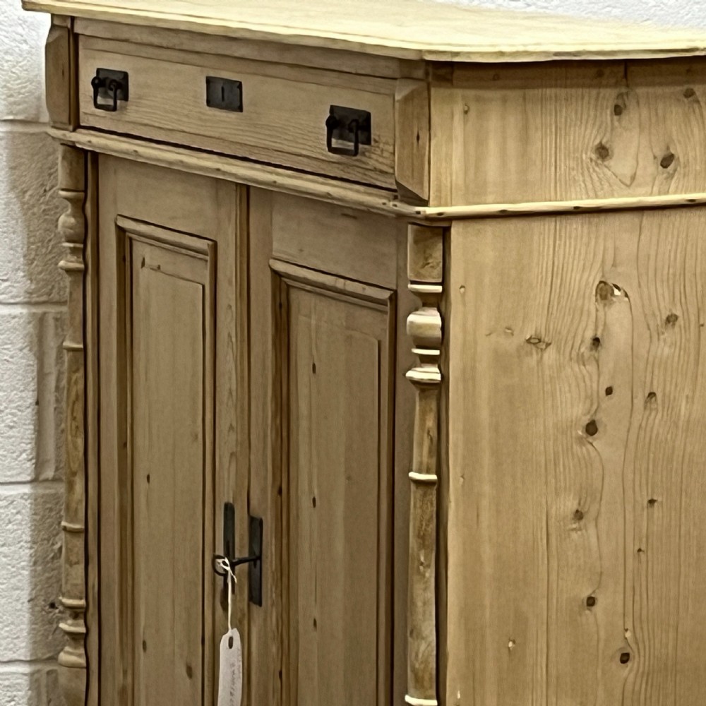 Large Old Pine School Cupboard View VII