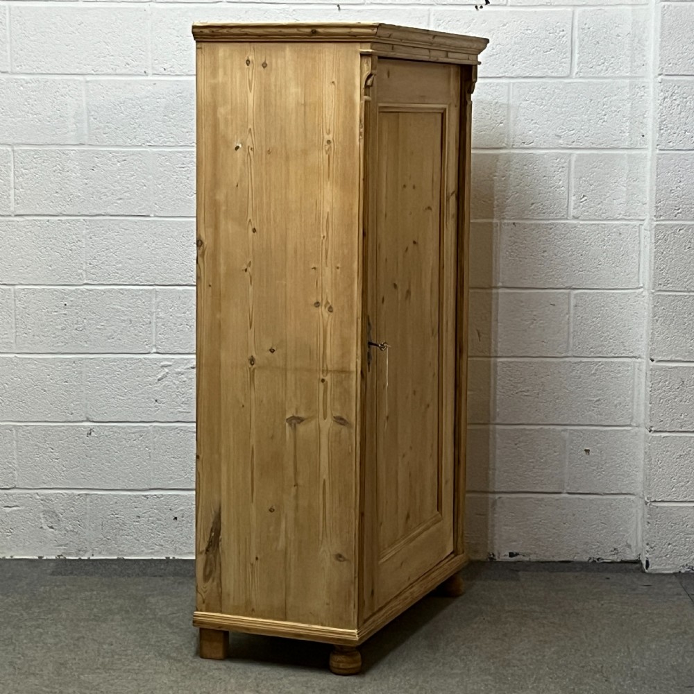 Large Old Pine Single Door Cupboard View III