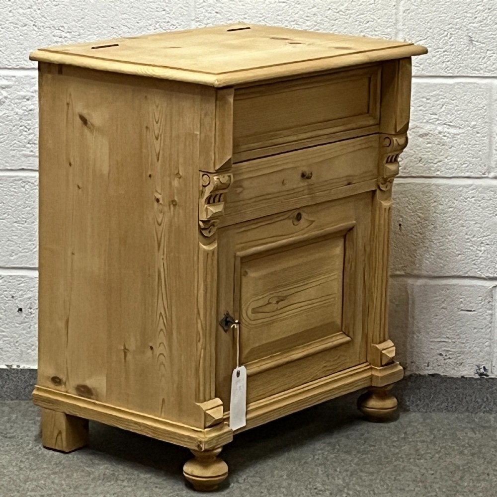 Small Antique Pine Washstand Cupboard View II