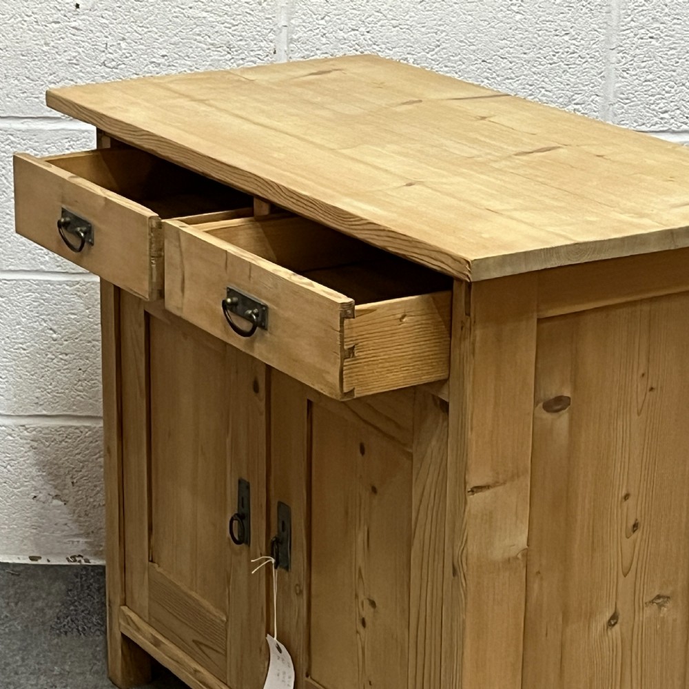 Old Pine Cupboard with 2 Doors and 2 Drawers  View IV