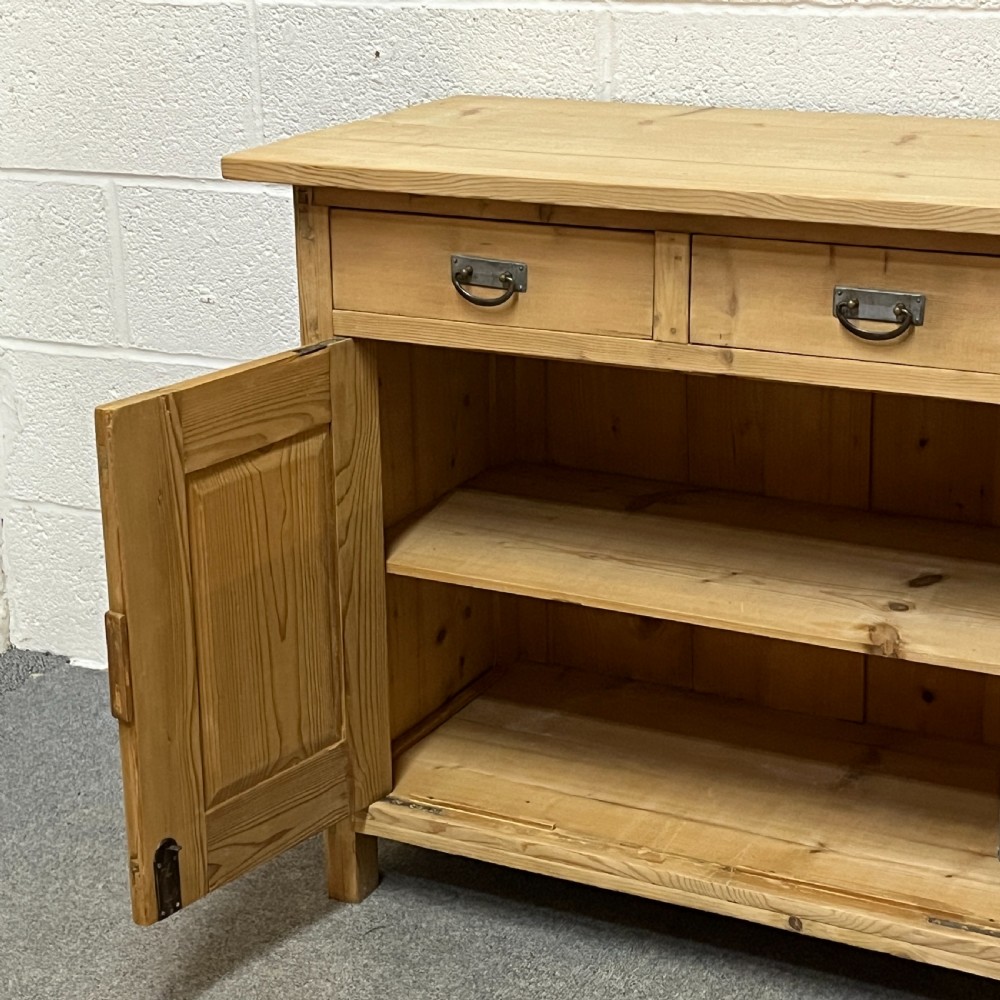 Old Pine Cupboard with 2 Doors and 2 Drawers  View VI