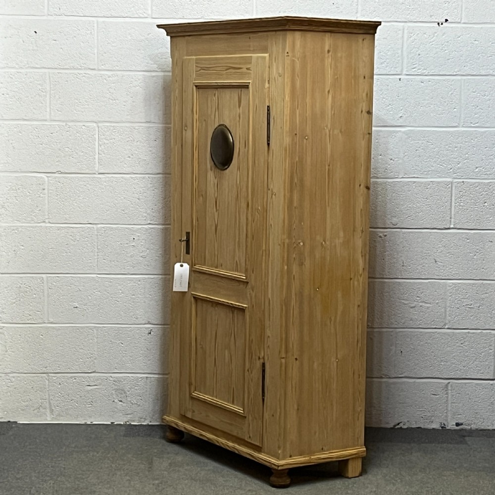 Large Antique Pine Single Door Larder Cupboard View II