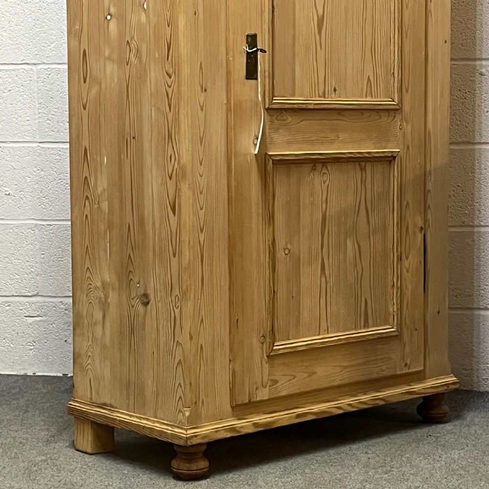Large Antique Pine Single Door Larder Cupboard View V