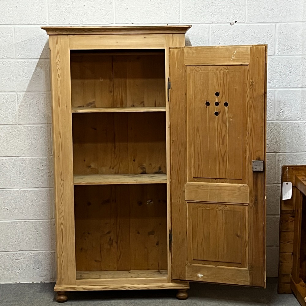 Large Antique Pine Single Door Larder Cupboard View VI