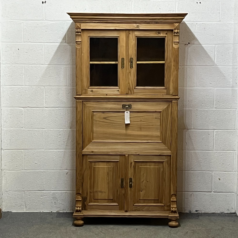 Very Large Old Pine Secretaire