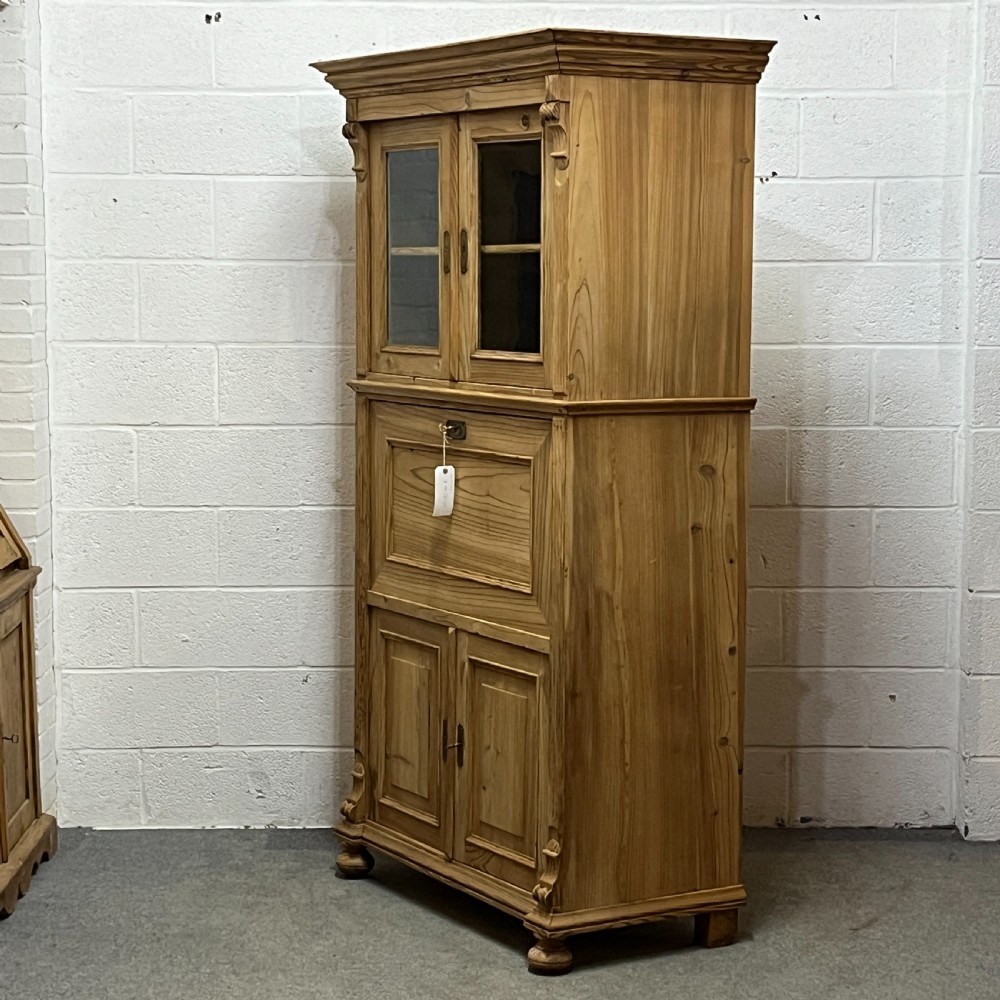 Very Large Old Pine Secretaire View III