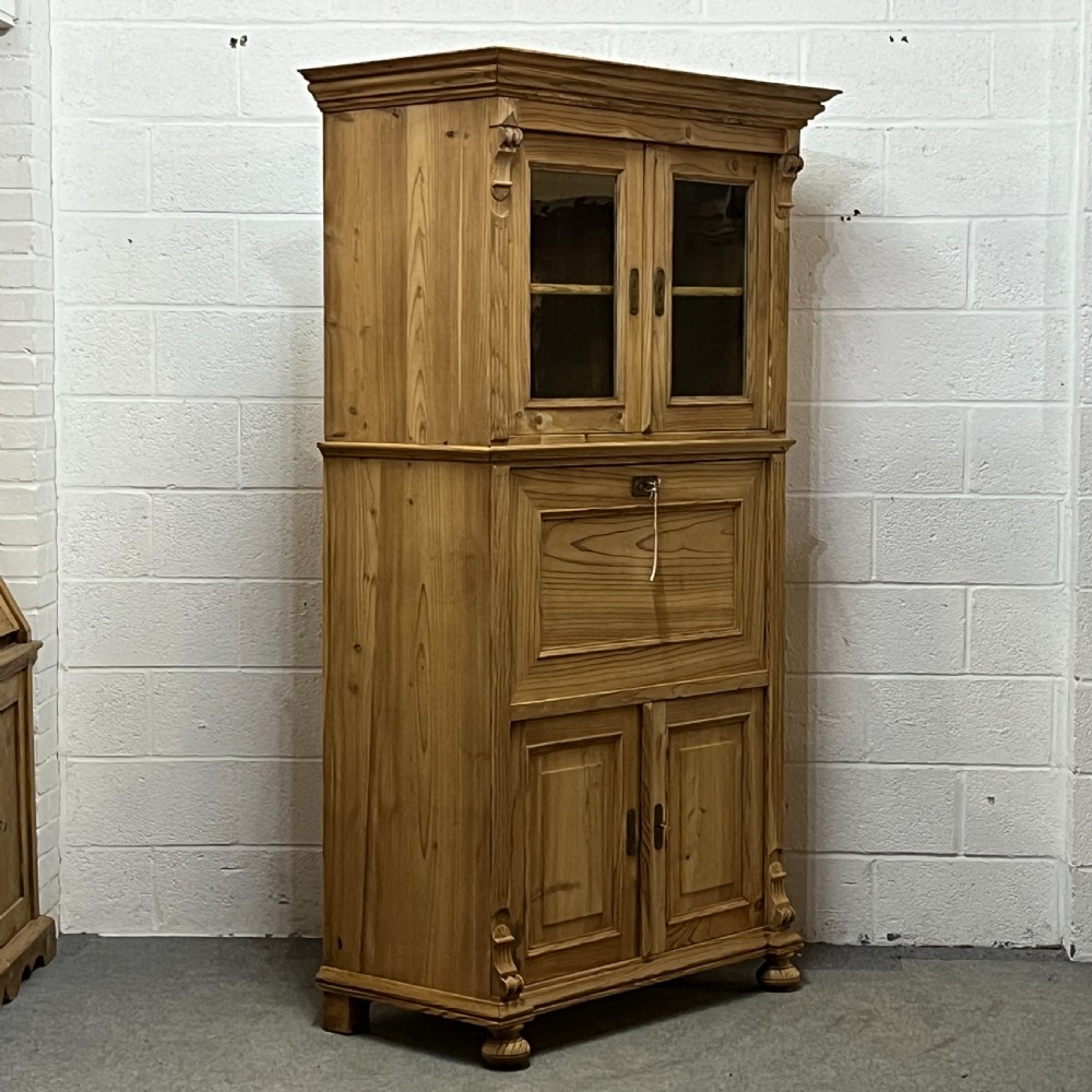 Very Large Old Pine Secretaire View IV