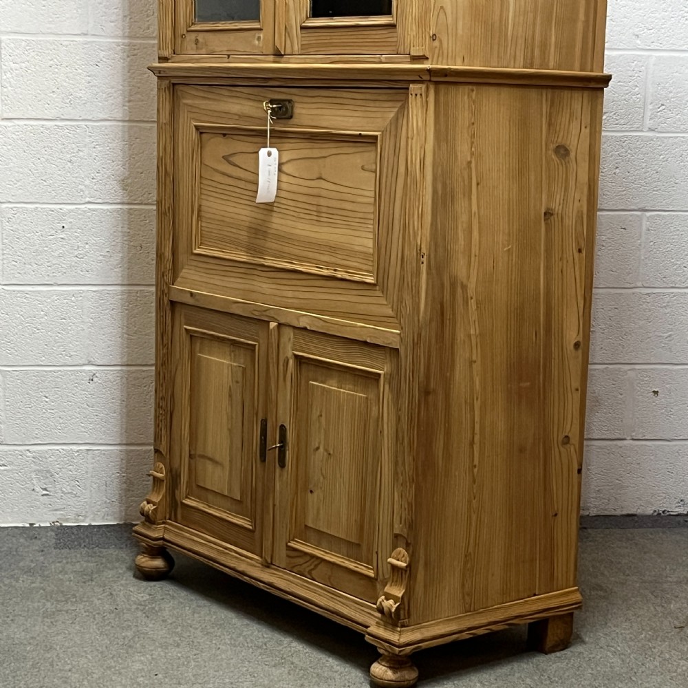 Very Large Old Pine Secretaire View VII