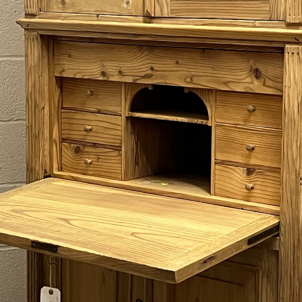 Very Large Old Pine Secretaire View VIII