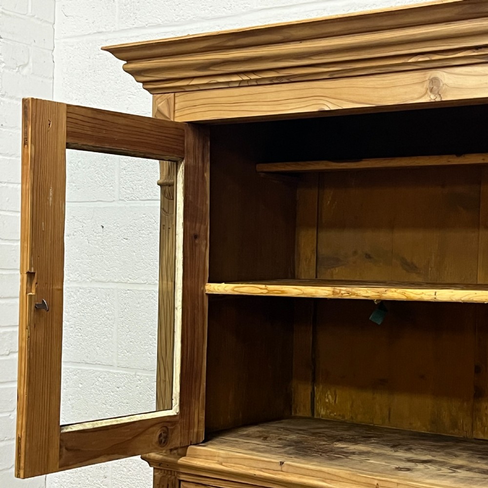 Very Large Old Pine Secretaire View XV