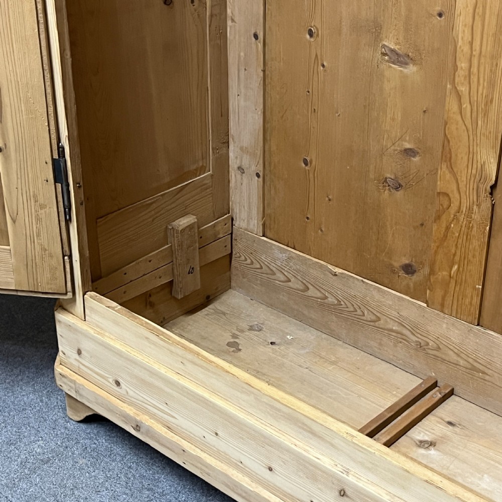 Tall Elegant French Antique Pine Wardrobe (Dismantles) View VII