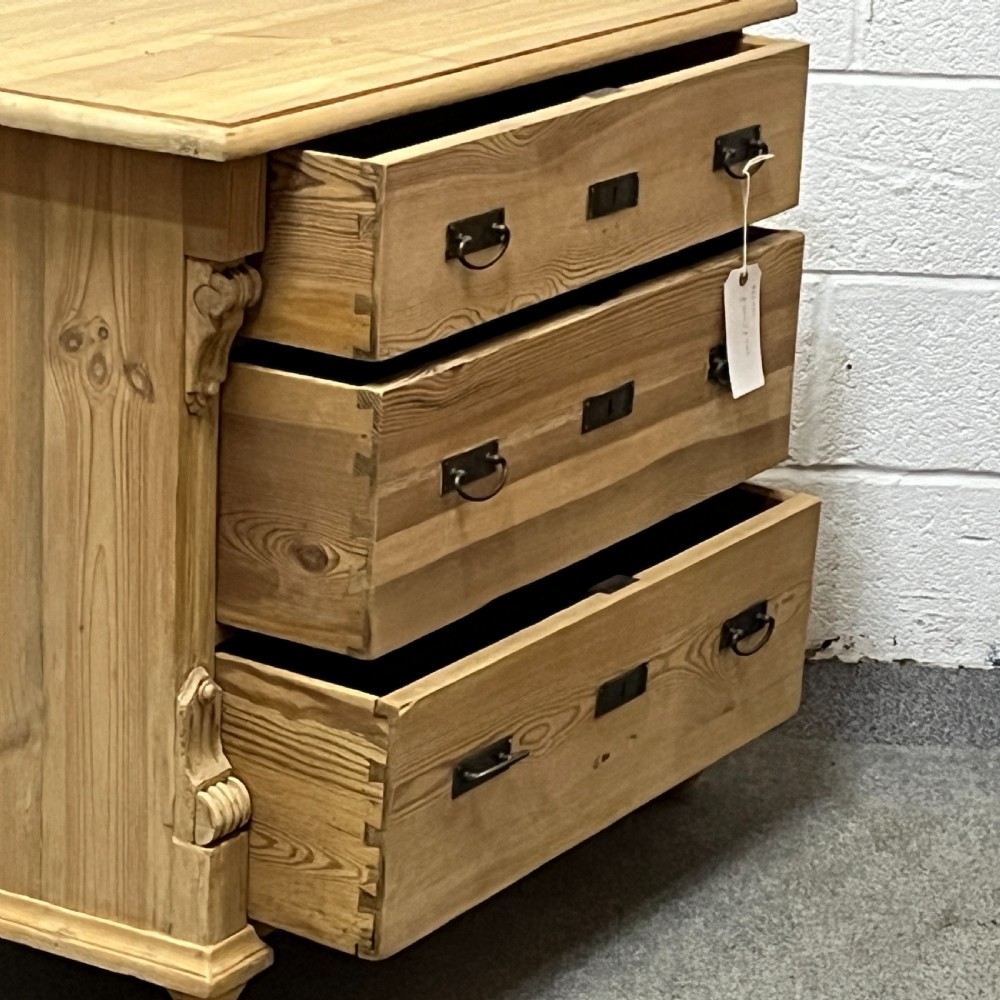 Small Antique Pine Chest Of Drawers  View IV