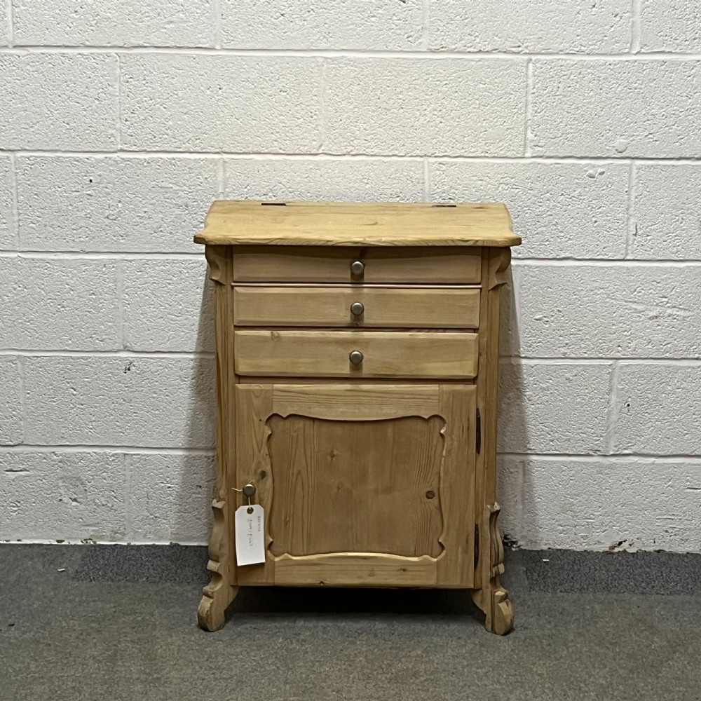 Small Antique Pine Washstand Cupboard