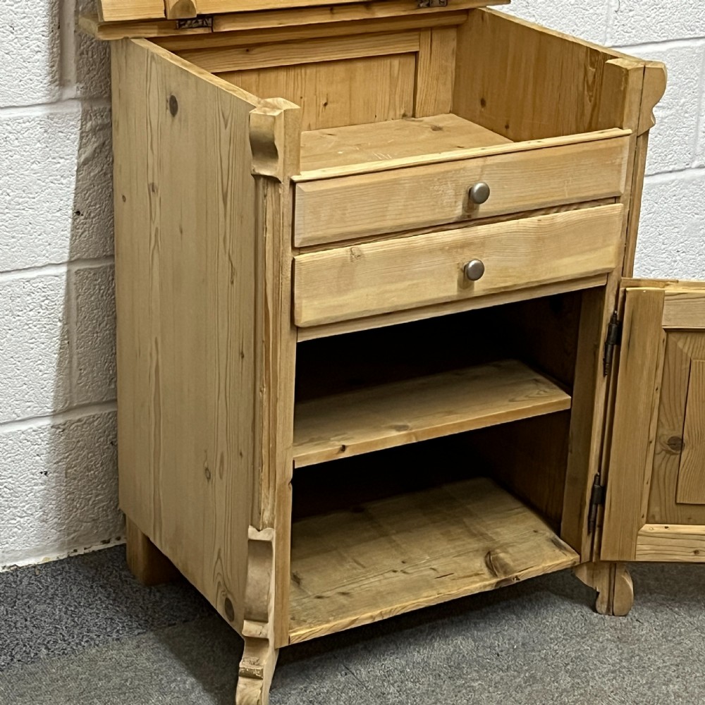 Small Antique Pine Washstand Cupboard View VII