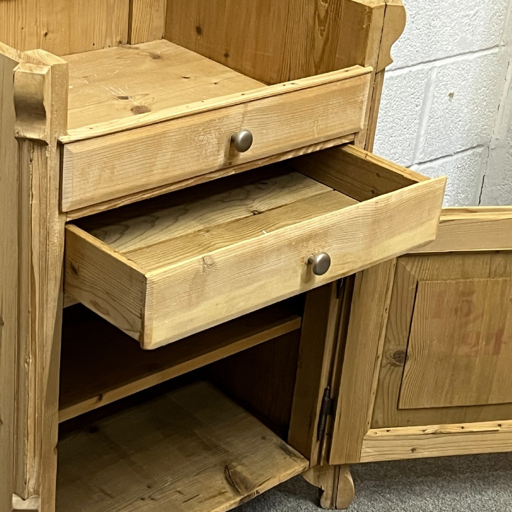 Small Antique Pine Washstand Cupboard View VIII