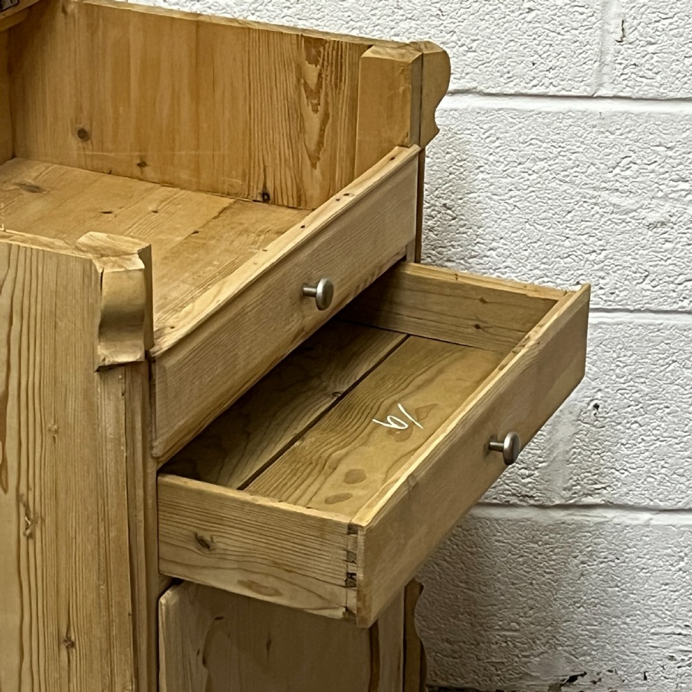 Small Antique Pine Washstand Cupboard View IX