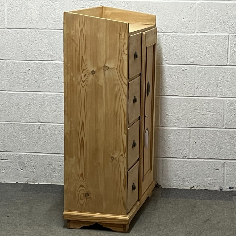Antique Pine Larder Cupboard With Drawers  View IV