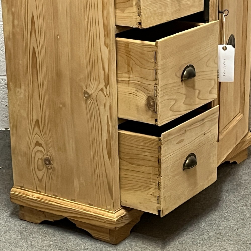 Antique Pine Larder Cupboard With Drawers  View VIII