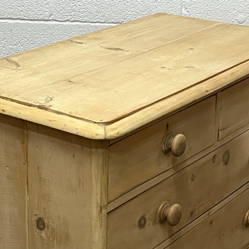 Victorian Pine Chest Of Drawers View V