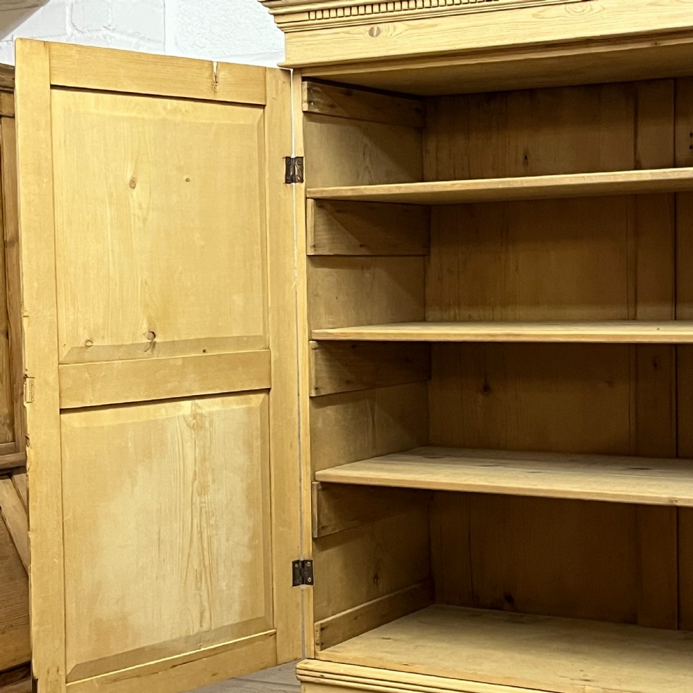 Large Victorian Pine Linen Press View VII