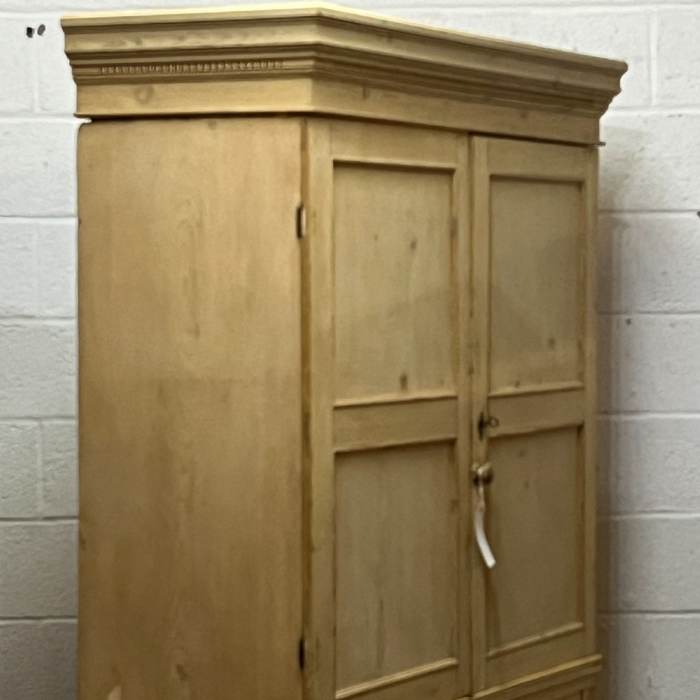 Large Victorian Pine Linen Press View IX