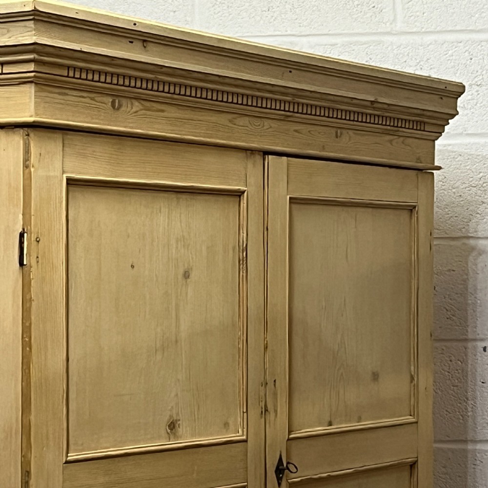Large Victorian Pine Linen Press View XII