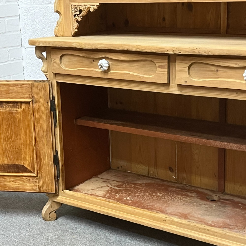 Beautiful Glazed Antique Pine Dresser View X