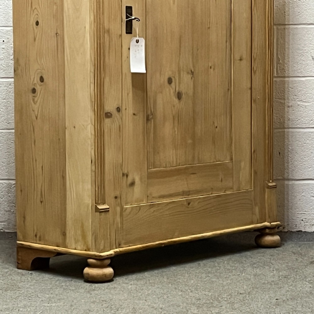 Large Arched Top Pine Shelved Cupboard View V