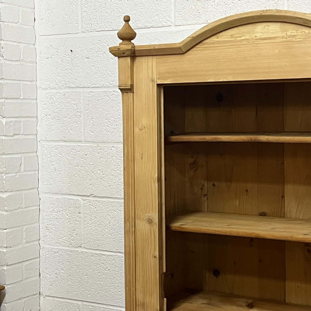 Large Arched Top Pine Shelved Cupboard View VII