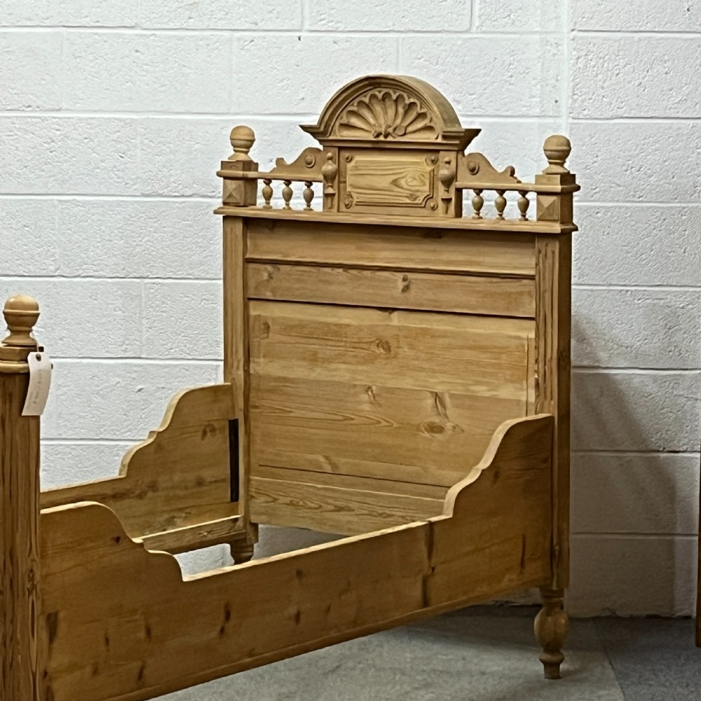 Antique Pine Sleigh Bed View III