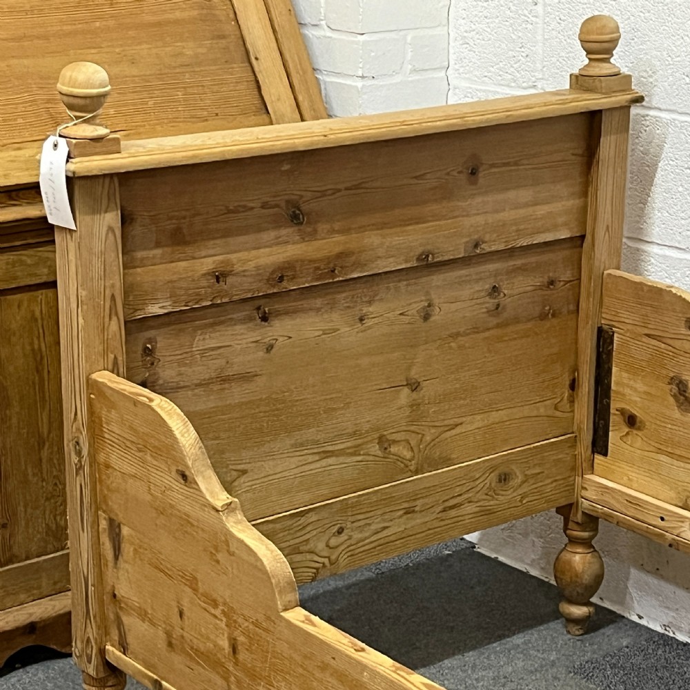 Antique Pine Sleigh Bed View VII