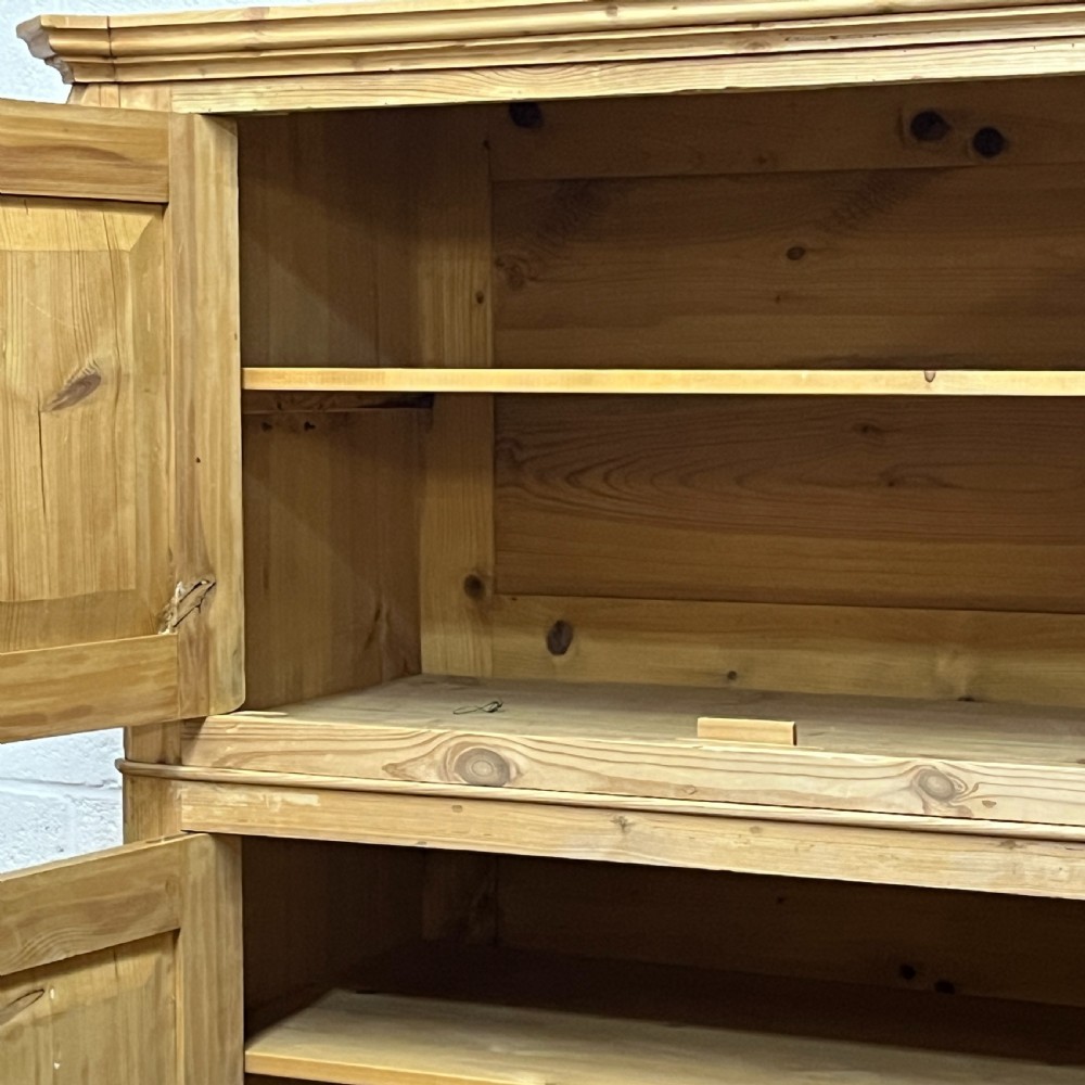 Antique Pine Campaign Cupboard View VIII