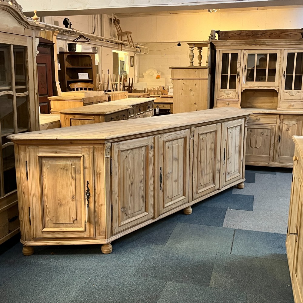 Very Wide Six Door Antique Pine Cupboard/Sideboard View III