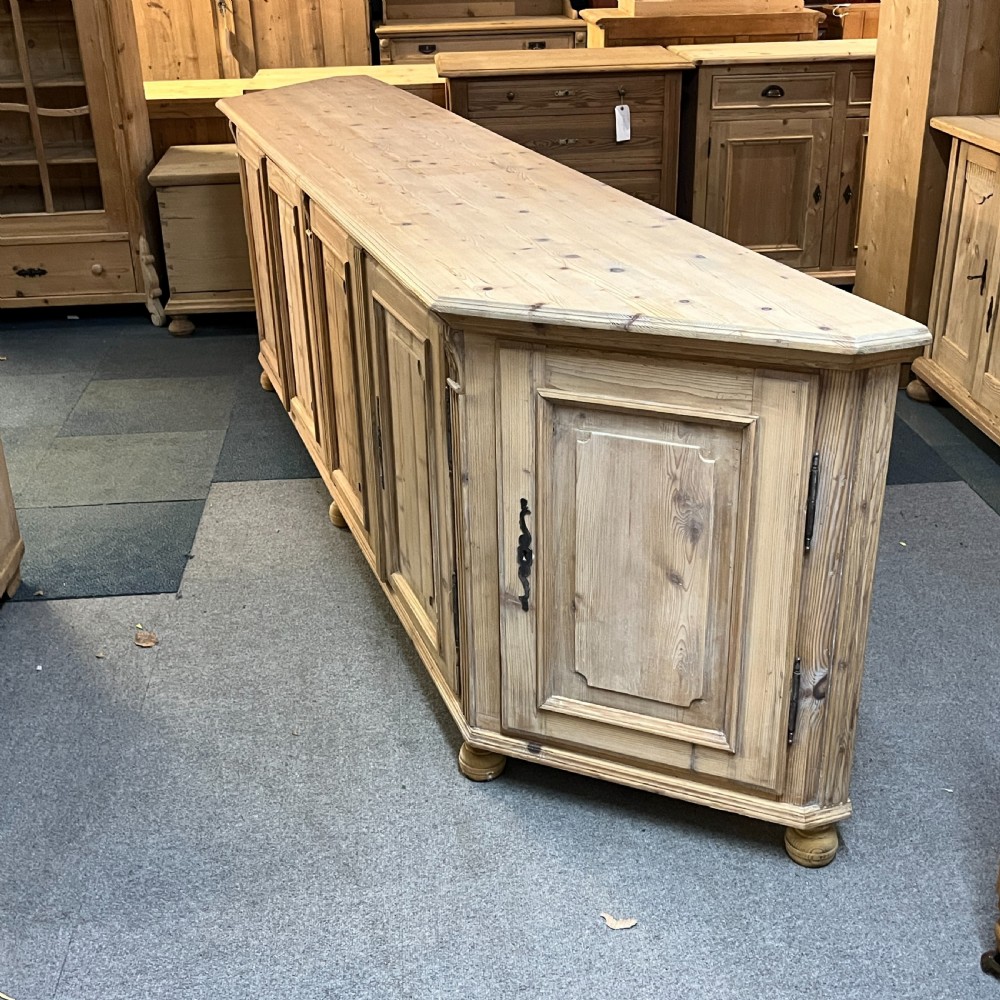 Very Wide Six Door Antique Pine Cupboard/Sideboard View X
