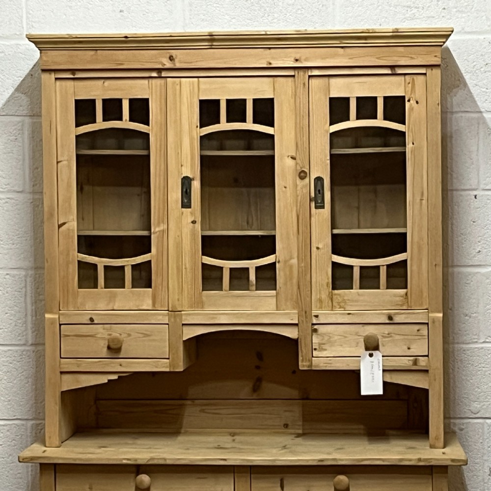1930's Antique Pine Partly Glazed Dresser View VII