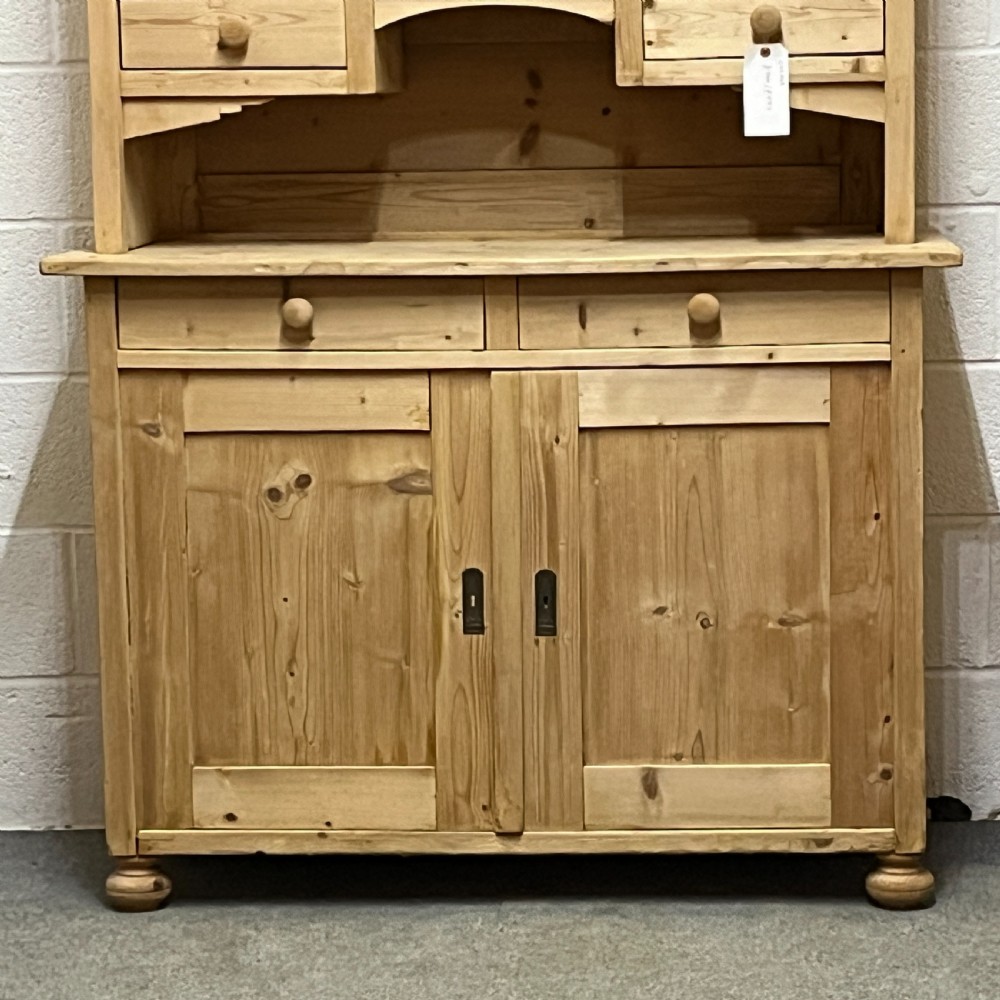1930's Antique Pine Partly Glazed Dresser View VIII