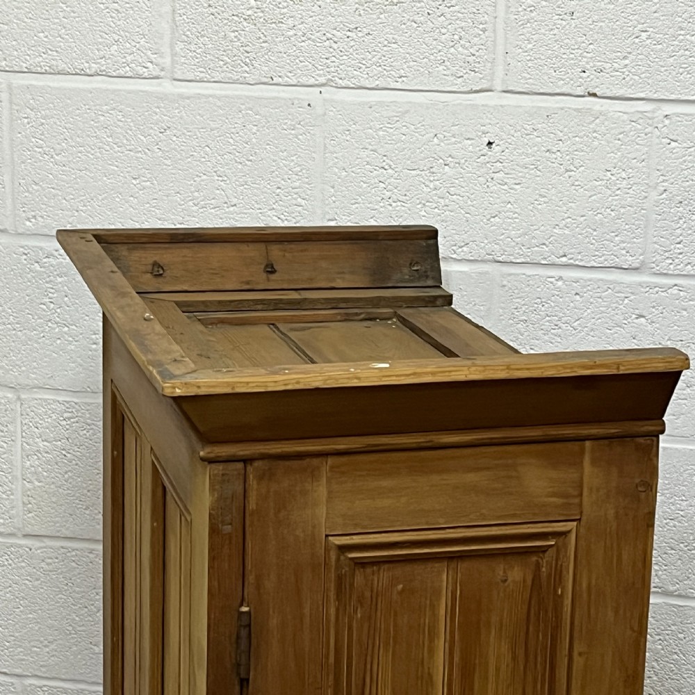 Tall Slim Old English Pine School Cupboard View VIII