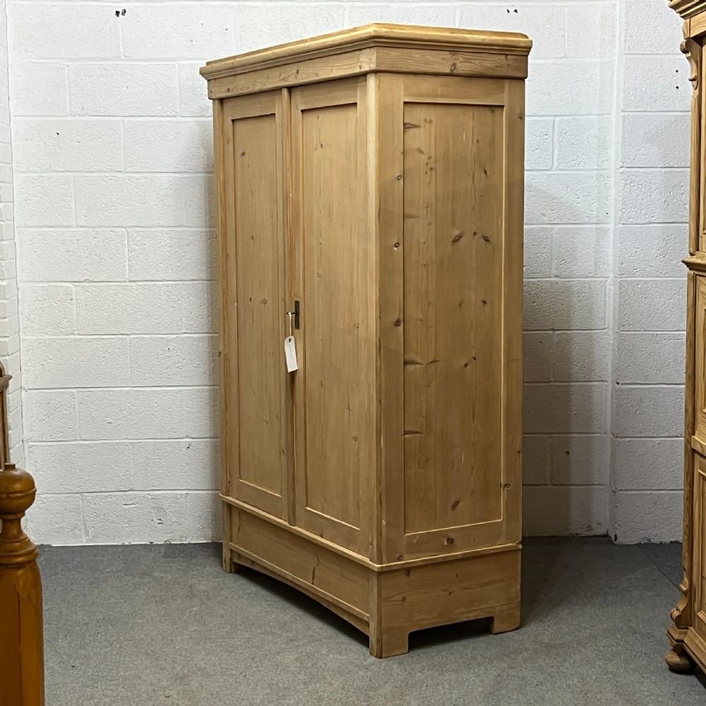 Small Double 1930’s Continental Pine Wardrobe (Dismantles) View II
