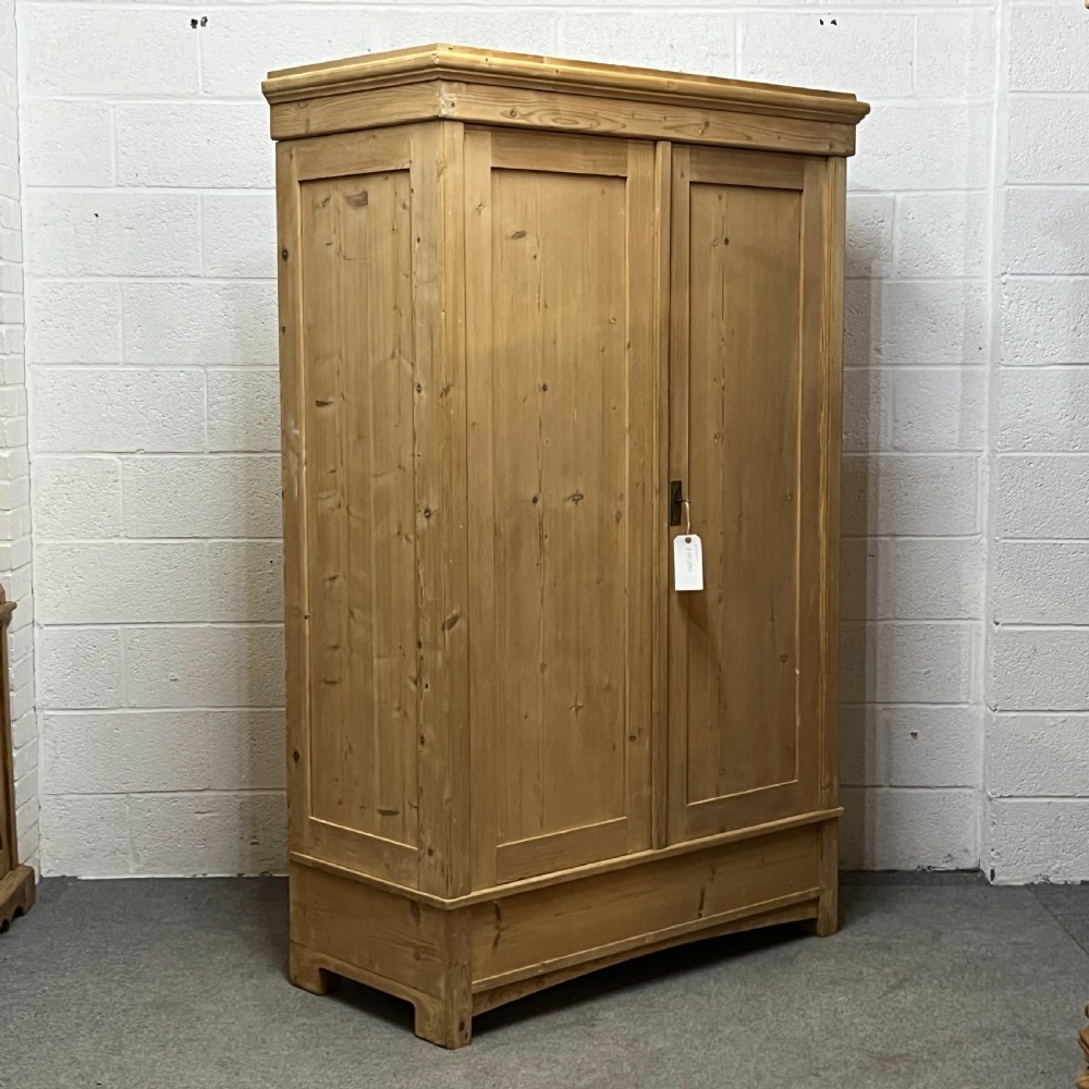 Small Double 1930’s Continental Pine Wardrobe (Dismantles) View III