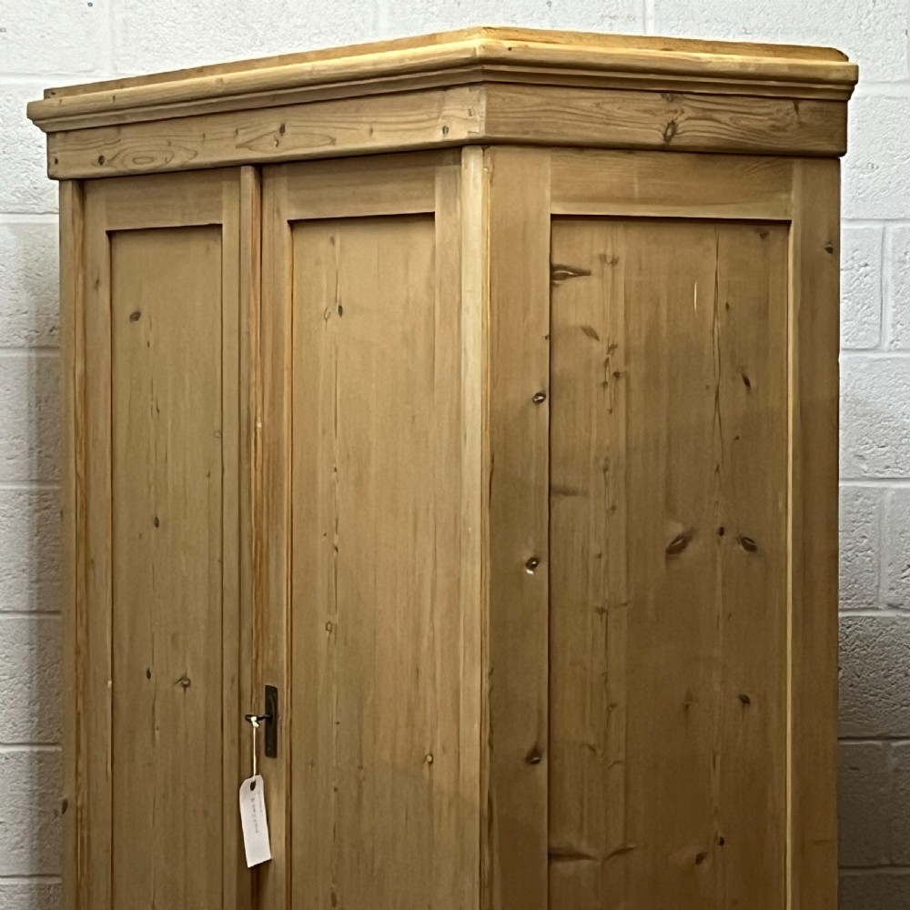 Small Double 1930’s Continental Pine Wardrobe (Dismantles) View IV