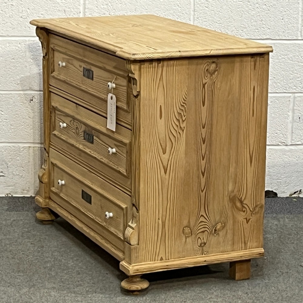 Antique Pine Chest Of 3 Drawers View II